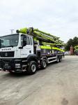 Zoomlion's 56-meter concrete pump truck is equipped with German Shandeka chassis