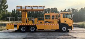 China Railway Vehicle Mounted Platform Traction Speed 35km/H 1435mm factory