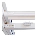 Commercial White UPVC Soundproof Windows Sash Bay