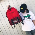 Summer south Korean version of the new canvas backpack female bag schoolbag