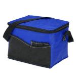 Blue Waterproof Insulated Cooler Bags , Thermal Lunch Bag Polyester 40*30*30cm