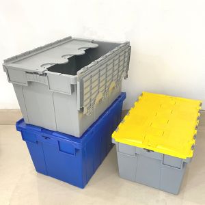 Industrial Crates Plastic Storage FIRST Large Heavy Duty Stackable Nesting