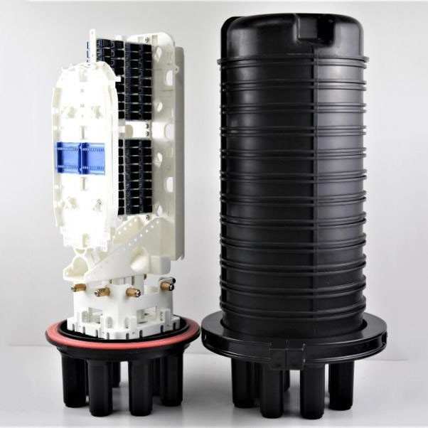 IP68 7 Ports 64 SC LC Adapter Fiber Optical Splice Closure 48 Core 2 Trays