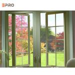 security Aluminum Casement Windows For Hurricane Sound Heat Insulated