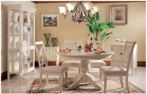 China Luxury Villa/European Furniture,White Dining Table,Rustic Style Furniture,VS-008 on sale