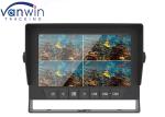 IP69K Waterproof Truck Bus Car Rear View Monitor 7 Inch With 4 Split