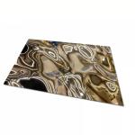 Hammered Gold Stamped Stainless Steel Sheet Rustproof Scratch Resistant