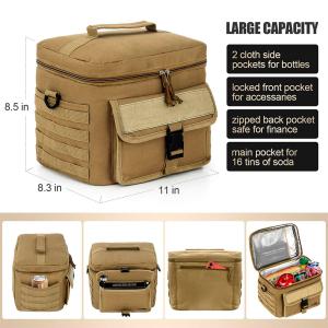 China Men Nylon Thermal Cooler Tote With Adjustable Strap factory