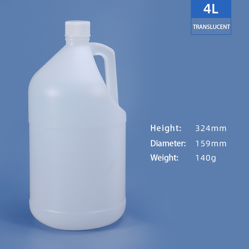 HDPE 1 Gallon Jerry Can Empty Wine Bottles Thicken Sloping Shoulders Plastic Barrel