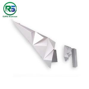 China White Shaped PVDF Art Deco Wall Panels Exterior Building Decoration factory