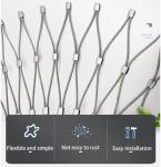 Birds Aviary Zoo China Stainless Steel Flexible Wire ferrule Cable Rope Mesh Net