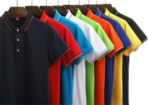 China Pure Cotton Casual Work Uniforms , Custom Logo Adults Work Uniform Polo Shirts factory