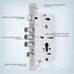 Stainless Steel Smart Door Lock Body for Bathroom Wooden Sliding Door Accessorie