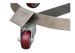 SD55D Drum Dolly high–polished bright zinc finish for corrosion resistance