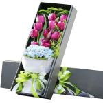 bespoke lid and base flower gift box rigid set up flower box luxury flower