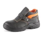 Steel Toe Welding Safety Shoes No Lace Mens Leather Work Boots Durable