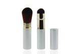 Essential Refillable Retractable Makeup Brush , Silver Powder Makeup Brushes