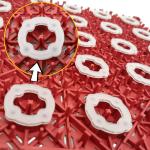 Pp Modular Interlocking Pickleball Sport Court Floor Tiles 3x3 Basketball Court