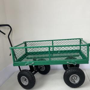 China Four-wheel Fire Wood Cart Heavy Duty Garden Cart for Heavy Load Firewood Transport factory