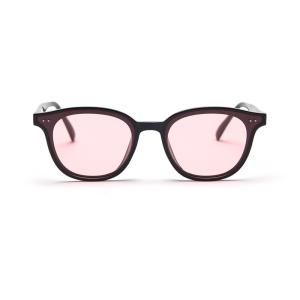 China BSCI Round Frame Eyeglasses Colorful Ocean Lens Unisex Trendy Square Sunglasses factory