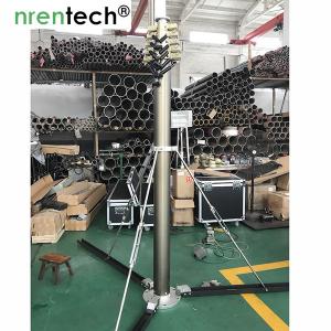 China 10m lockable pneumatic telescopic mast 50kg payloads- mobile antenna telecom pneumatic telescopic mast tower factory