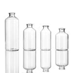 Bulk 25ml Clear Tubular Glass Vials With Rubber Stopper Silk Screen Printing