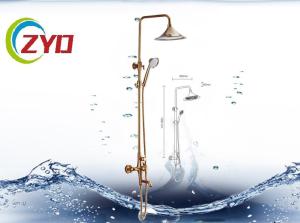 China Brass Bathroom Shower Sets With Adjustable Shower Hand Holder Mounted factory