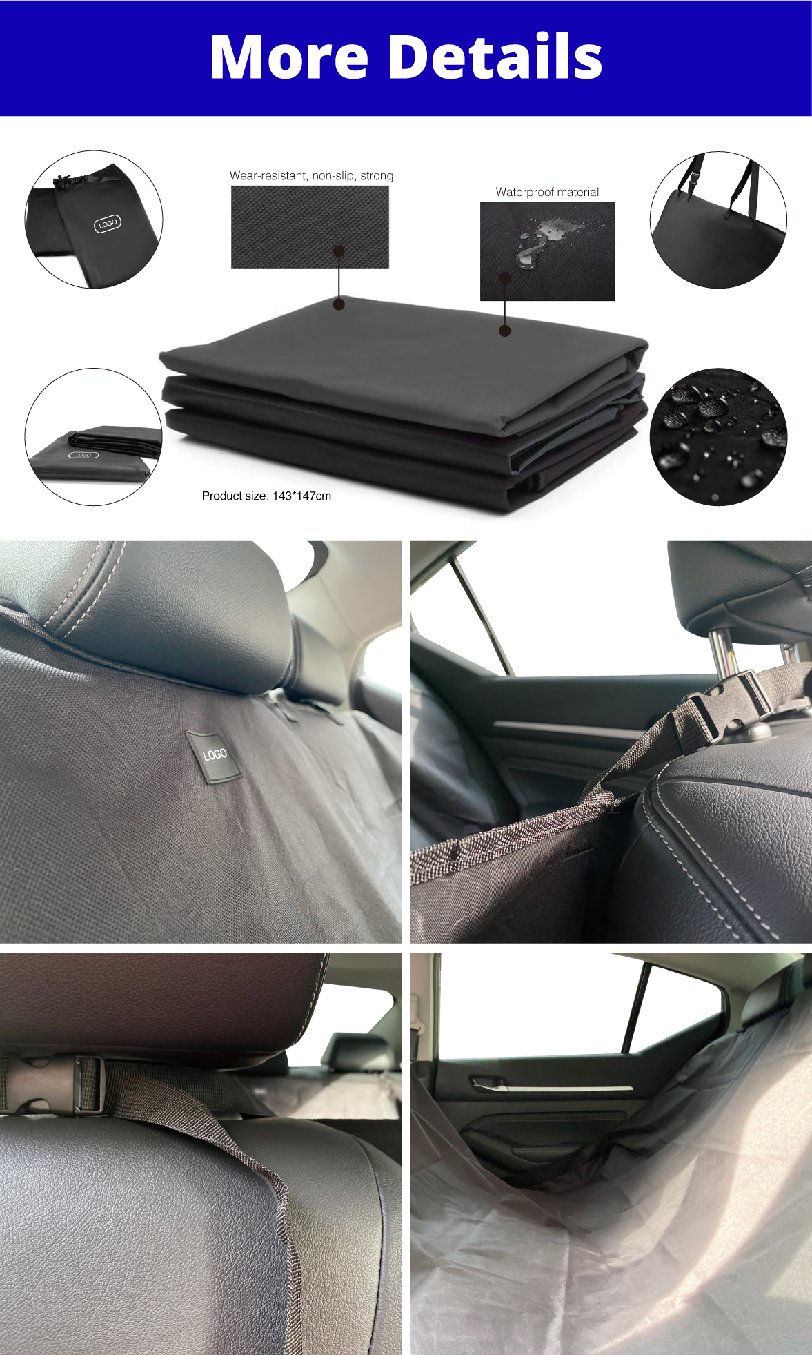Pet Dog Car Seat Protector Cover