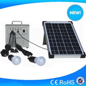 China 10w mini solar home lighting kits with mobile charger for cheap sale factory