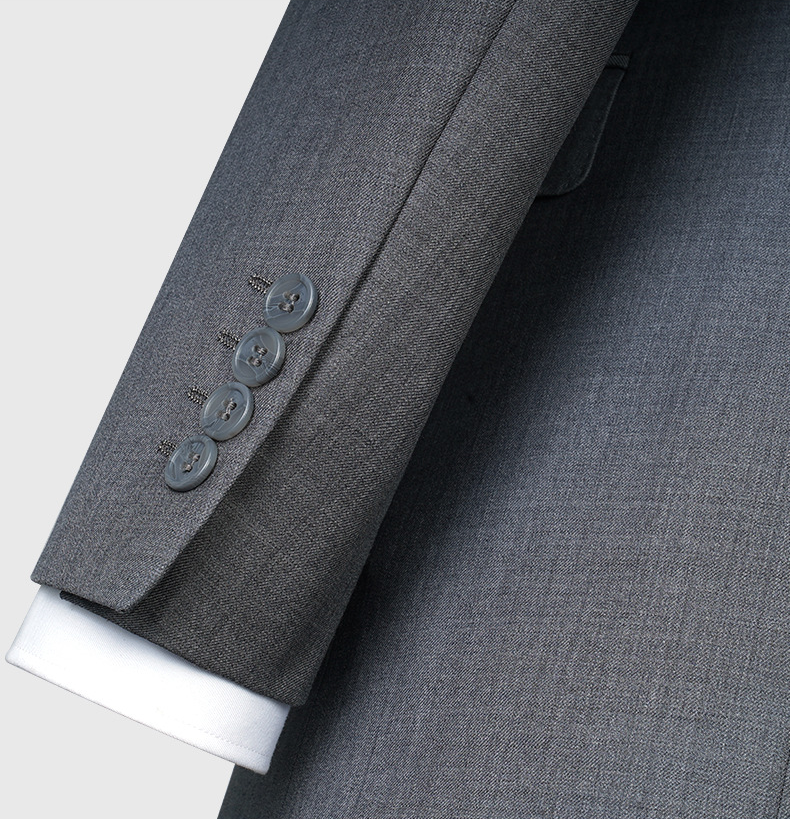 Regular Clothing Length Formal Men's Suits Woolen Slim Fit Single Breasted Suits