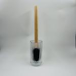 Modern Bathroom Accessories Clear Polyresin Soap Dispenser Round Shape with