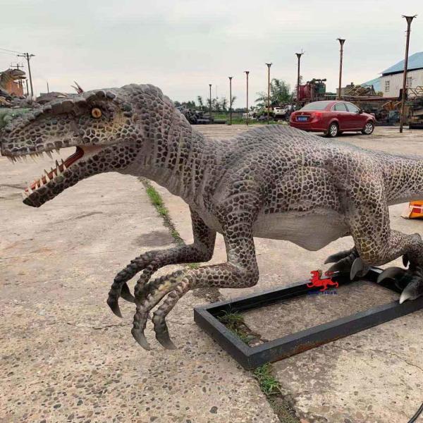 Theme Park Realistic Animatronic Dinosaur Raptor With Movement And Sound