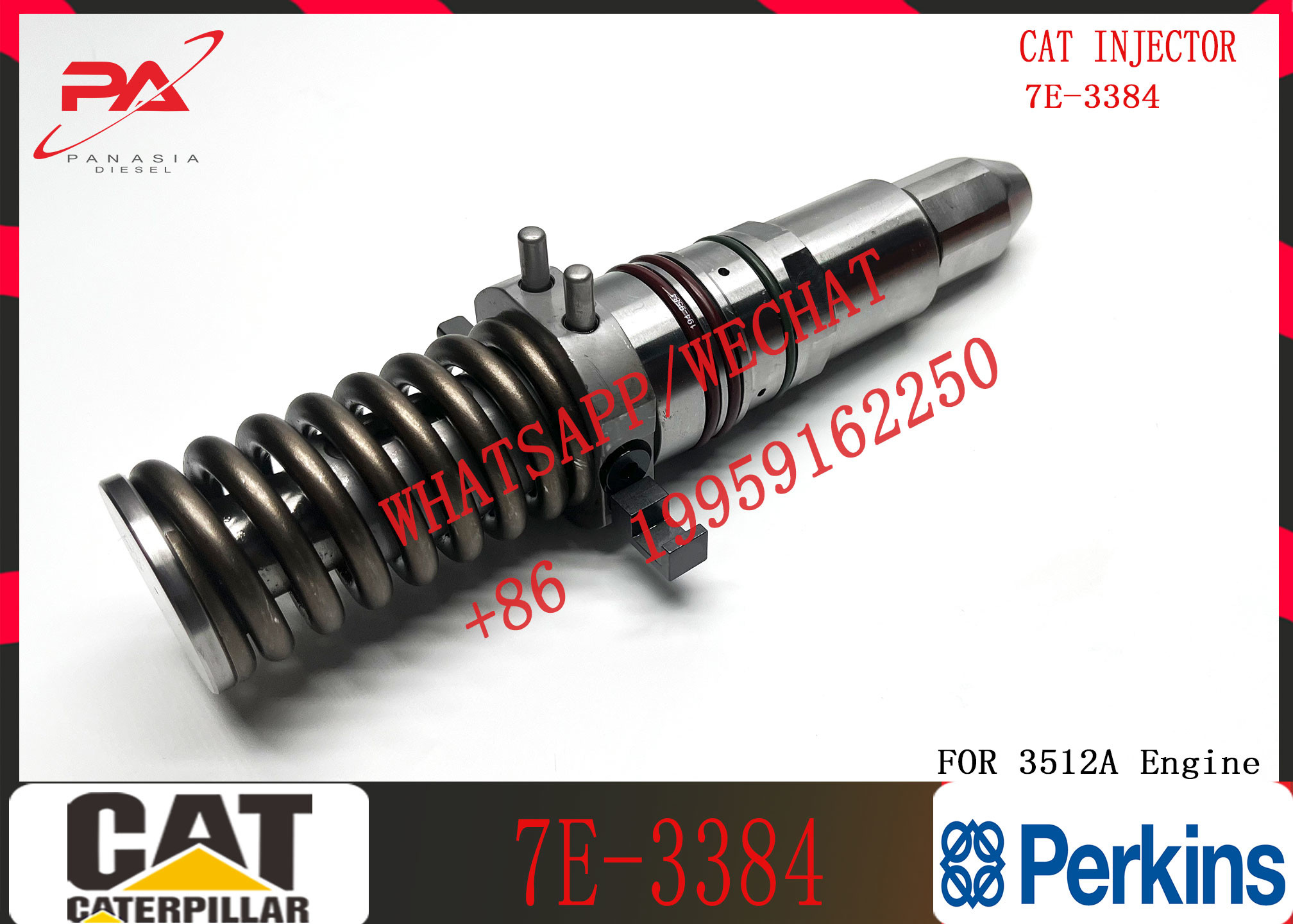 Fuel Injector Assembly 7E-3384 7E-3384 9Y-1785 7C-4184 10R3053 For CAT Engine 3500A Series