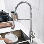 HOMEKA Coil Spring Kitchen Spray Taps 360 Degree PEX Swiveling Pull Out Hose