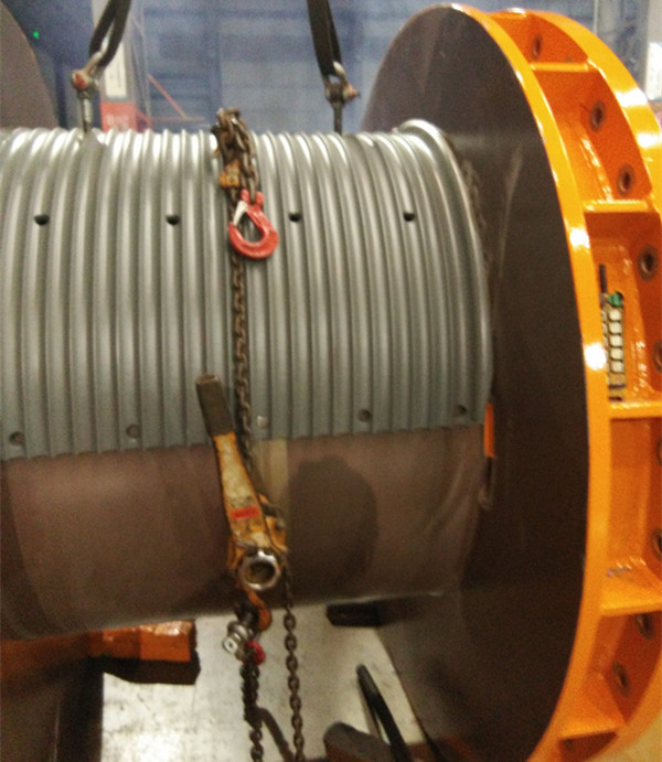 Monolithic Wire Rope Winch Drum Marine Anchor Ships And Lifting Machinery
