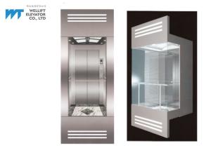 China Energy Saving Type Panoramic Glass Elevator With Rear Wall Glass Observation Cabin factory