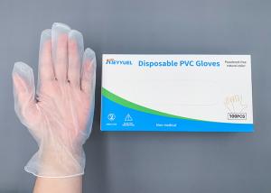China Durable And Stretchable Disposable PVC Glove Resistance To Chemical factory