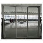 Powder Coated Aluminum Double Glass Sliding Door With Screen For House