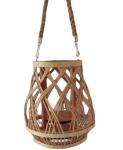 Hot Sale Led Lantern Indoor And Outdoor Decoration Natural Handmade Rattan Weave