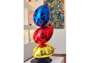 China Home Decor Fiberglass Balloon Sculpture Different Color Finish factory