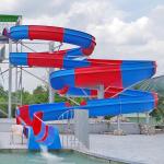 Custom Made Aqua Park Smooth Spiral Water Slide Erosion Resistant
