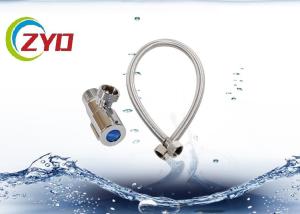 China 60cm Length 304 Stainless Steel 16&quot; Female Straight Thread Flexible Metal Braided Knitted Hose Faucet Toilet Connector factory
