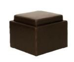 American style Square Bedroom leather/pu upholstery wheel storage ottoman