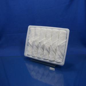 China Square Bleached Airline Satin Viscose Towel factory