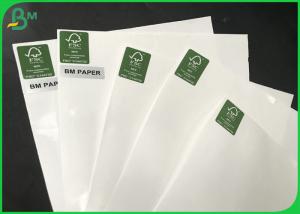 China Greaseproof PE Coated Paper , 160gsm+10g One Side Glossy Paper For Food packing factory