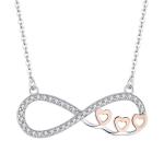 YASVITTI Wholesale Personalized High End Silver Necklace Rose Gold Plated Heart