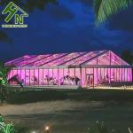 SGS CE Wedding Glass Tent Large Clear Span Waterproof Outdoor Transparent