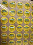 Customized Temperature Measuring Irreversible High Temperature Sensitive Labels