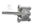 Low Temperature 5 Way Ball Valve DN25 SS304/SS316 For Liquid Gas