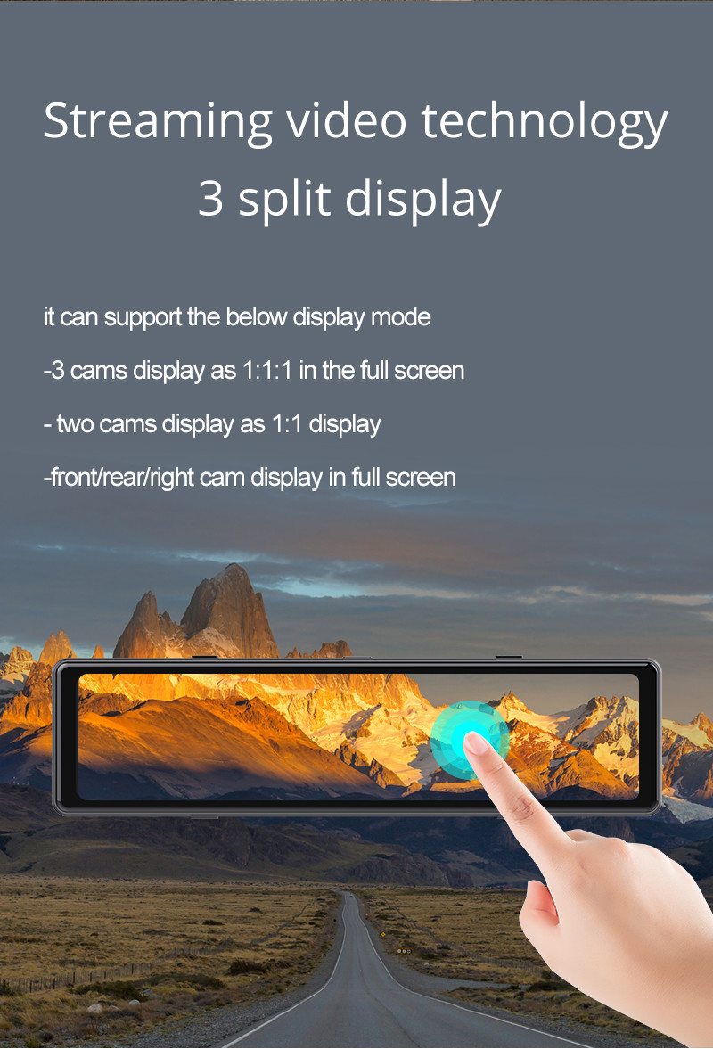 Rearview Mirror Customize Carplay Dashboard Car Play Bluetooth DVR 2.5K 1440P